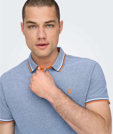 Polo medium hombre algodón orgánico corte regular