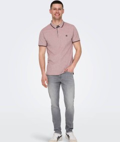 Polo copper manga corta tejido piqué