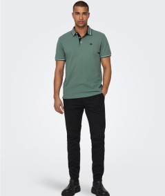 Polo drak casual hombre bordado frontal