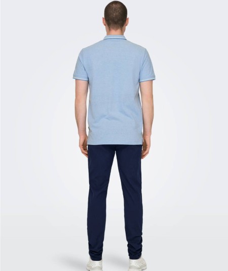 Polo marina hombre algodón orgánico corte regular