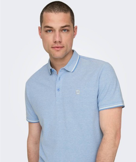 Polo marina hombre algodón orgánico corte regular