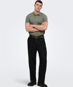 Polo bungee hombre cuello clásico polo