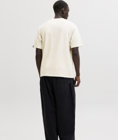 Camiseta marrón tosta manga corta Jack & Jones