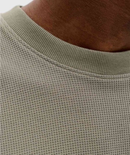 Camiseta kaki hombre Jack & Jones corte relaxed