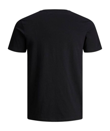 Camiseta negra hombre Jack & Jones ajuste entallado