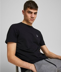 Camiseta negra ligera transpirable Jack & Jones