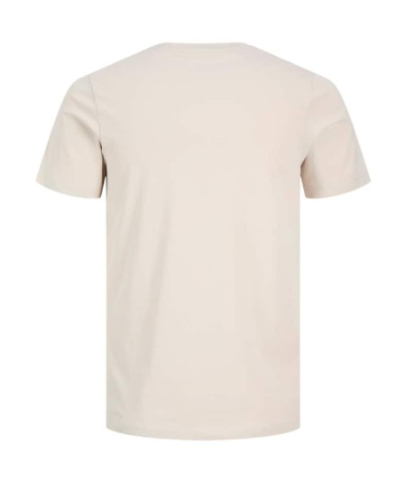 Camiseta beige hombre Jack & Jones ajuste entallado