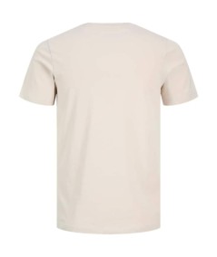 Camiseta beige algodón orgánico cómoda y ligera