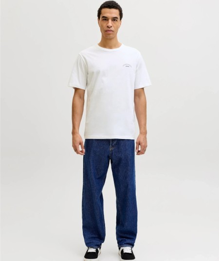 Camiseta negra algodón suave cómoda para hombre