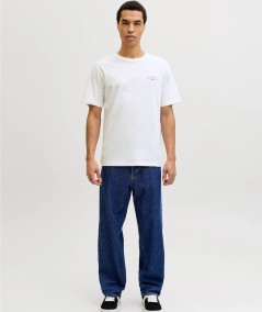 Camiseta blanca manga corta cuello redondo Jack & Jones