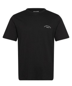 Camiseta negra algodón suave cómoda para hombre