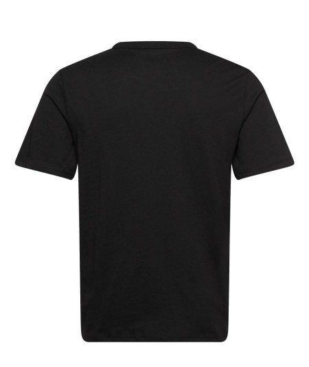 Camiseta negra algodón suave cómoda para hombre