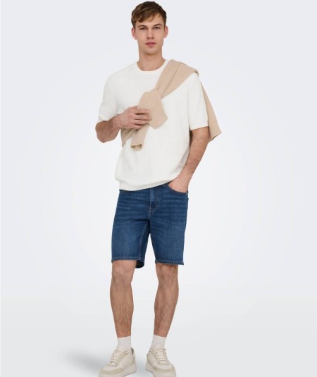 Camiseta color crudo hombre Only & Sons manga corta