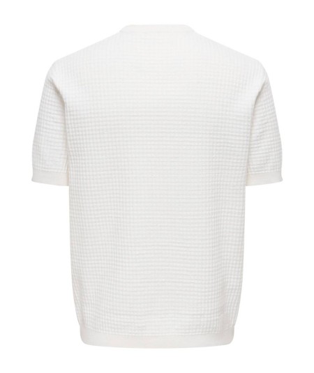 Camiseta color crudo hombre Only & Sons manga corta