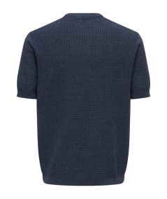 Camiseta azul peacoat estilo básico moderno