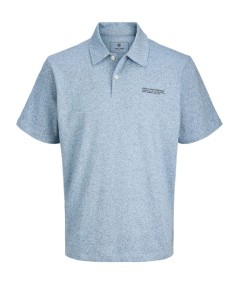 Polo azul cómodo y transpirable