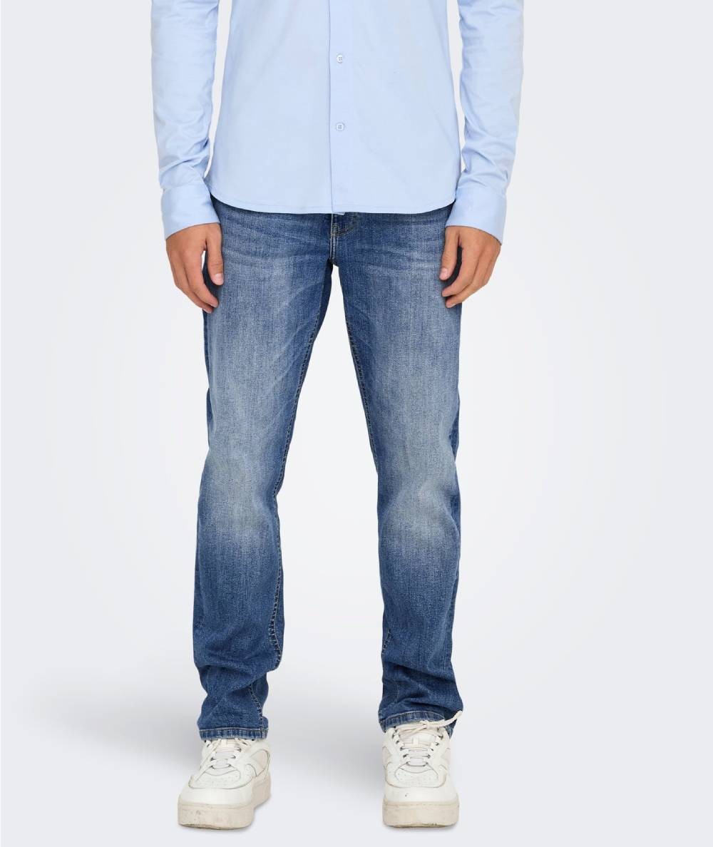 Vaqueros azul medium hombre Only & Sons corte regular
