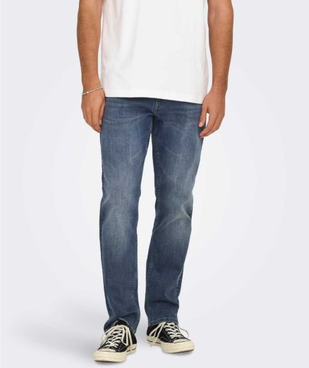 Vaqueros lavado claro hombre Only & Sons regular fit