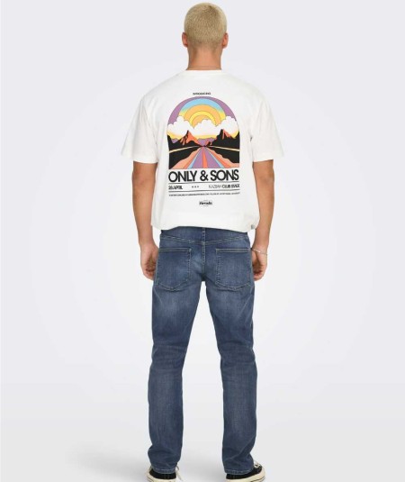 Vaqueros lavado claro hombre Only & Sons regular fit