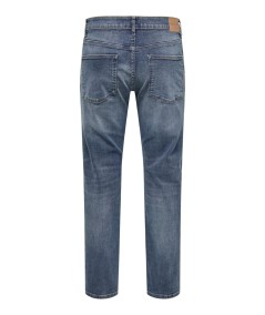 Vaqueros claros efecto desgastado moderno