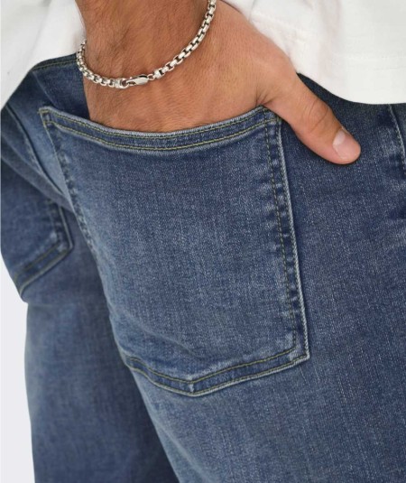 Vaqueros lavado claro hombre Only & Sons regular fit