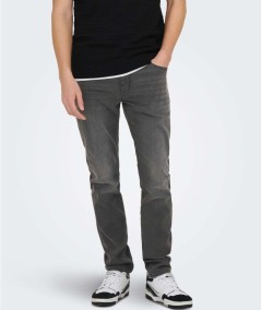 Jeans gris hombre Only & Sons corte slim