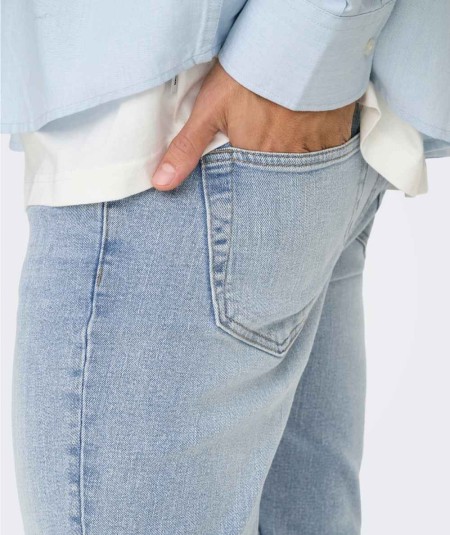 Jeans azul claro hombre Only & Sons corte slim