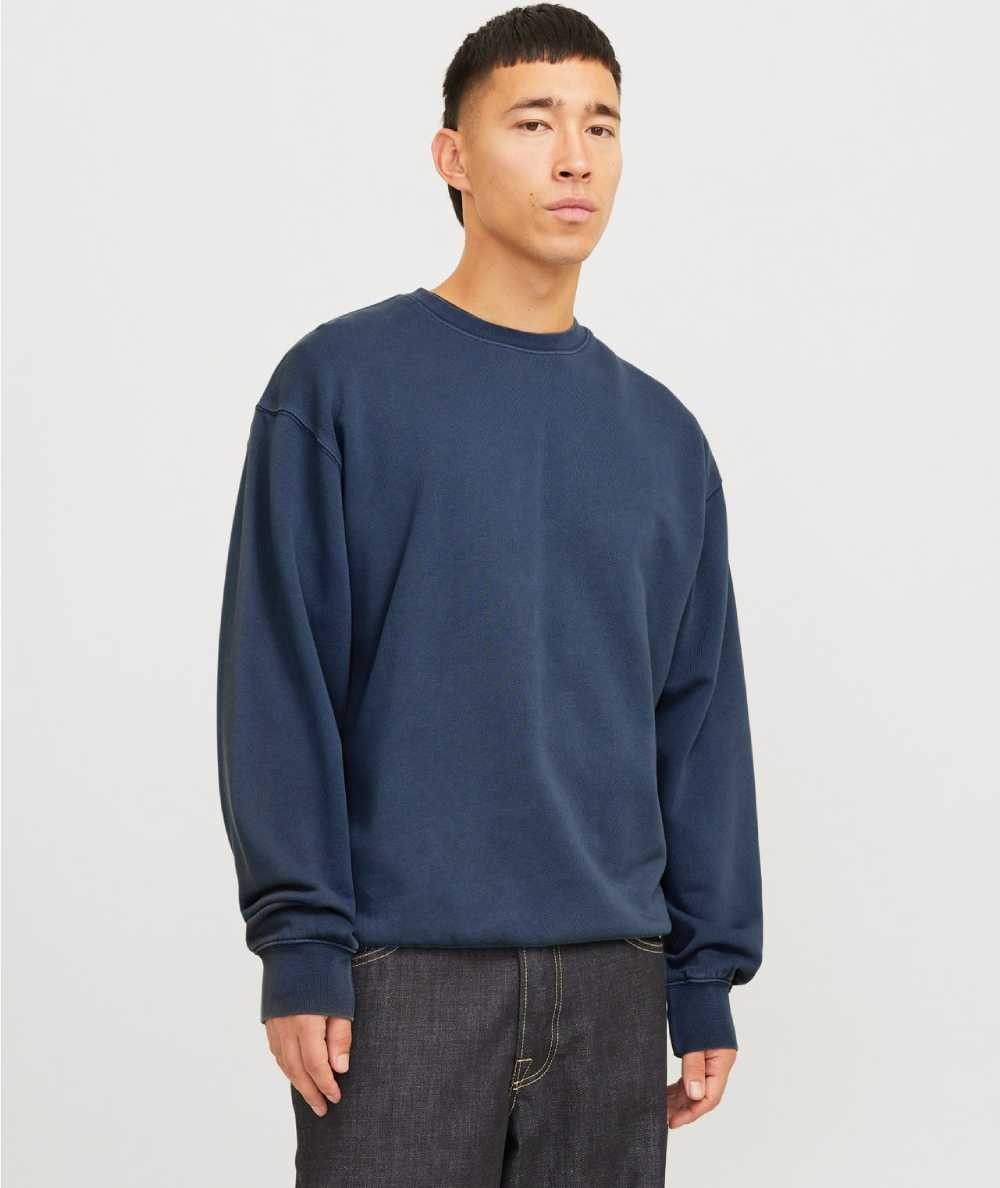 Sudadera indigo hombre Jack & Jones cuello redondo