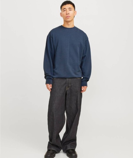 Sudadera indigo hombre Jack & Jones cuello redondo