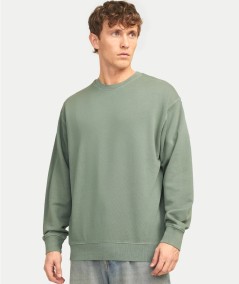 Sudadera verde hombre Jack & Jones cuello redondo