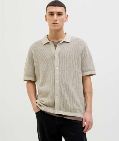 Polo color tosta hombre Jack & Jones manga corta