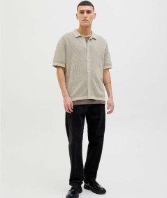 Polo color tosta hombre Jack & Jones manga corta