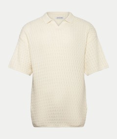 Polo crudo hombre Jack & Jones de punto manga corta