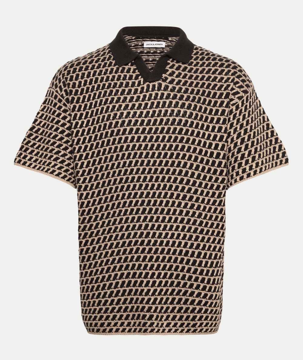 Polo color string hombre Jack & Jones de punto manga corta