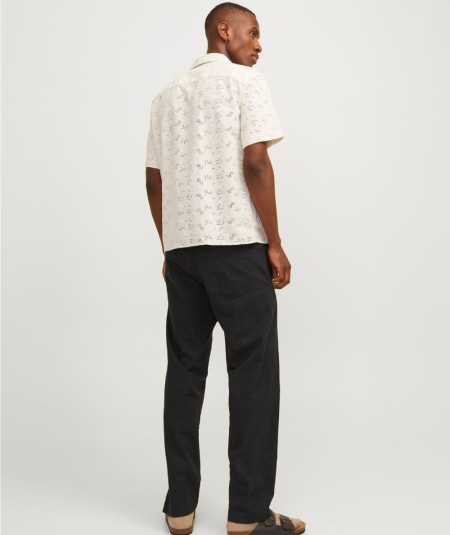 Pantalón negro hombre Jack & Jones corte relaxed