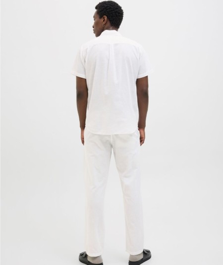 Pantalón blanco hombre Jack & Jones corte relaxed