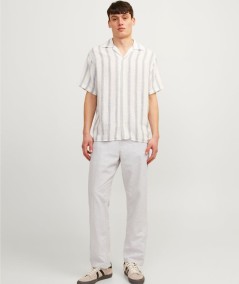 Pantalón crockery algodón y lino para hombre