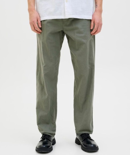 Pantalón negro hombre Jack & Jones corte relaxed