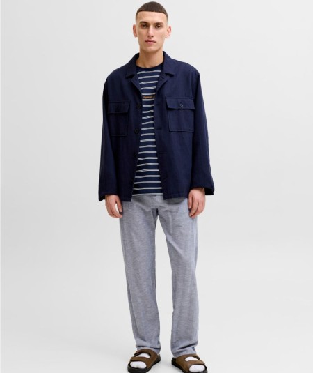 Pantalón negro hombre Jack & Jones corte relaxed