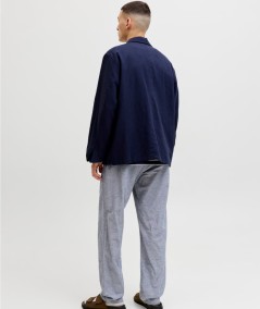 Pantalón denim casual con cintura elástica