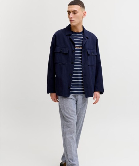 Pantalón negro hombre Jack & Jones corte relaxed