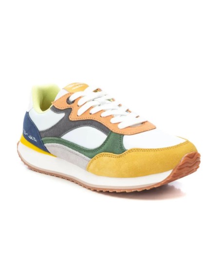 Zapatilla verde hombre Teddy Smith de serraje con cordones