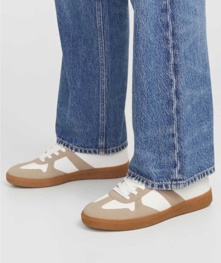 Zapatillas crudo hombre Jack & Jones caña baja estilo casual