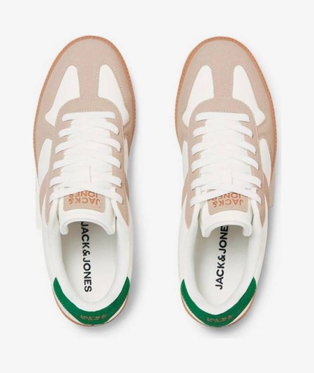 Zapatillas crudo hombre Jack & Jones caña baja estilo casual