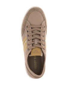 Zapatillas taupe hombre piel y textil estilo urbano España