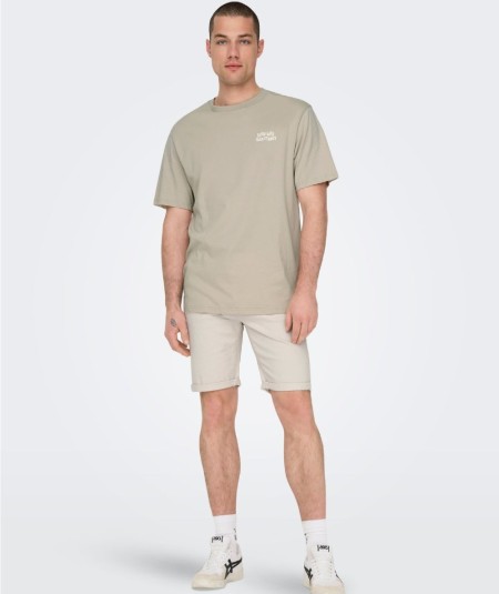 Shorts vaqueros ecru hombre Jack & Jones estilo verano en España