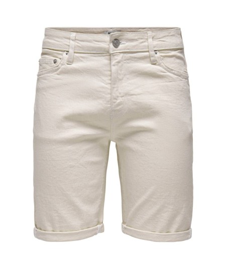 Shorts vaqueros ecru hombre Jack & Jones estilo verano en España