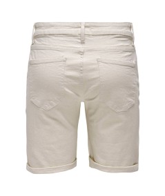 Pantalones cortos ecru hombre con bolsillos y cremallera España