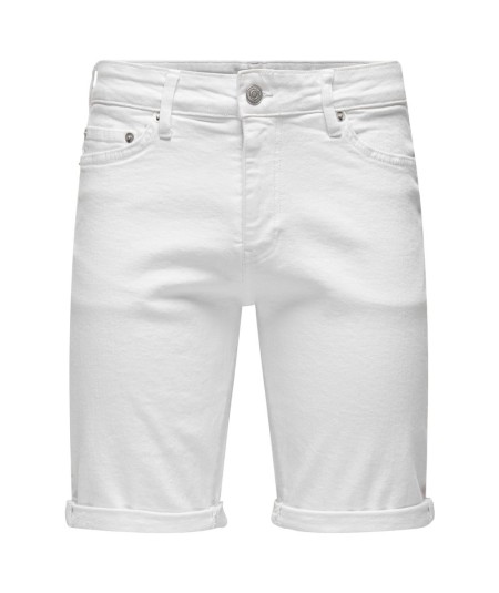 Bermudas vaqueras blancas hombre cómodas para el día a día España