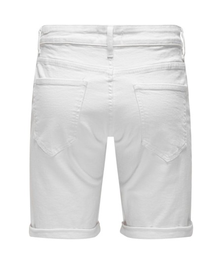 Bermudas vaqueras blancas hombre cómodas para el día a día España